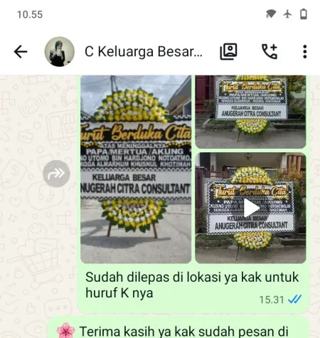 Pengiriman Papan Bunga Duka Balai Pertemuan Jakarta