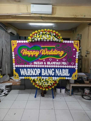 Papan Bunga di Balai Pertemuan Jakarta