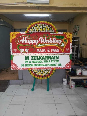 Papan Bunga di Balai Pertemuan Jakarta