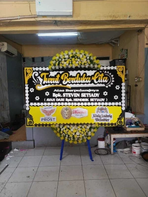Papan Bunga di Balai Pertemuan Jakarta