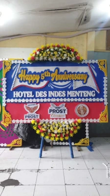 Papan Bunga di Balai Pertemuan Jakarta