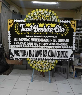 Papan Bunga di Balai Pertemuan Jakarta